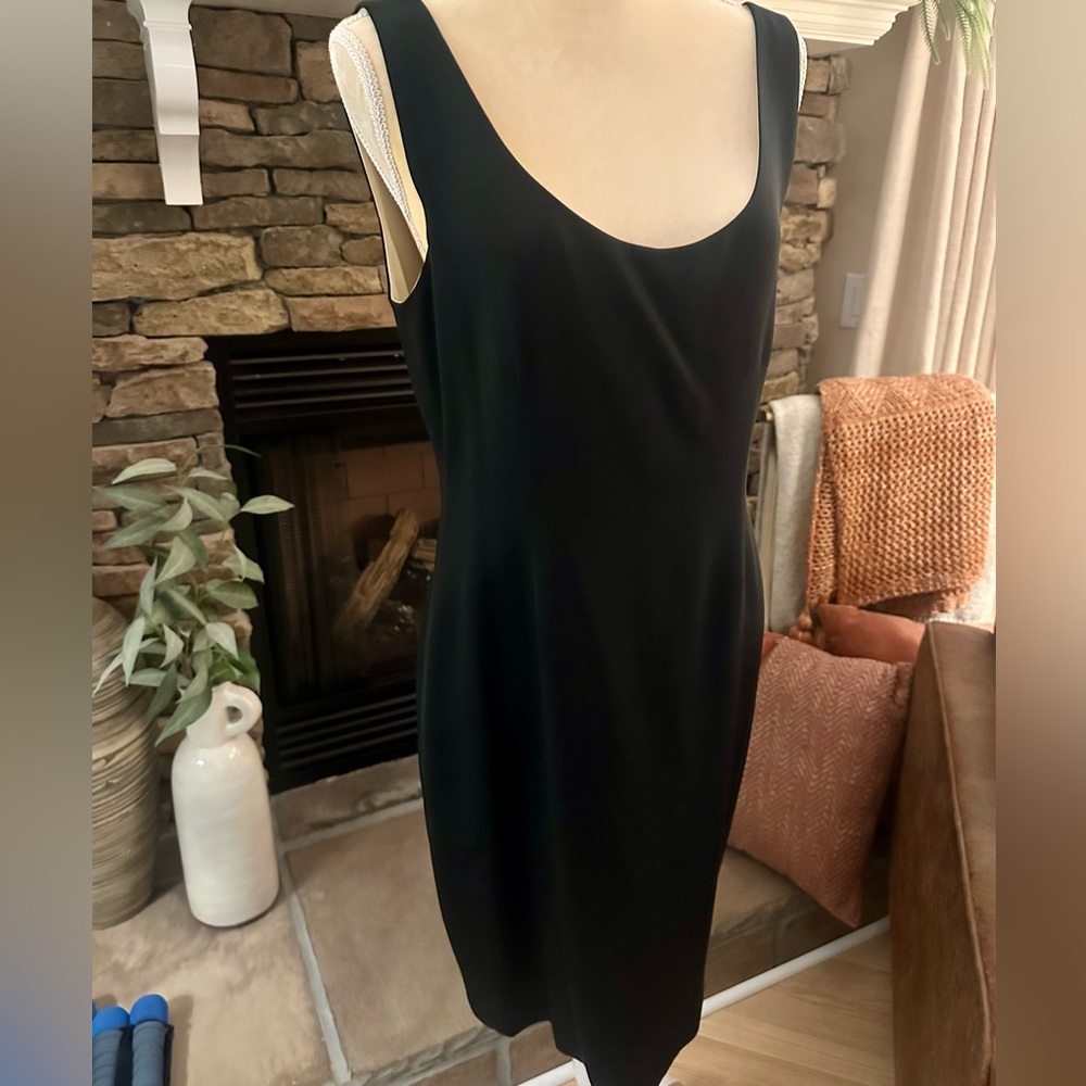 Elegant Sylvia Heisel Black Sleeveless Dress - Picture 2 of 6